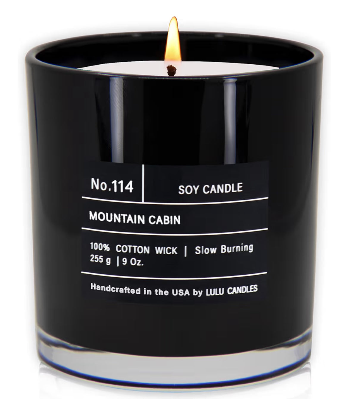 Lulu Candles | Mountain Cabin | Smells Like Outdoors & Pine | Luxury Scented Soy Jar Candle | Hand Poured in The USA | Highly Scented Long Lasting (9 Oz.)