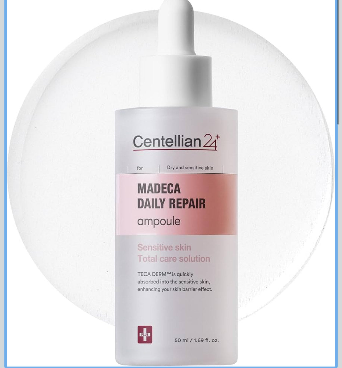 Centellian 24 Madeca Daily Repair Ampoule (Daily Soothing, 1.69fl oz) - Soothing & Hydrating Facial Serum for Sensitive Skin, Skin Barrier Repair & Fast Absorption, Korean Skin Care
