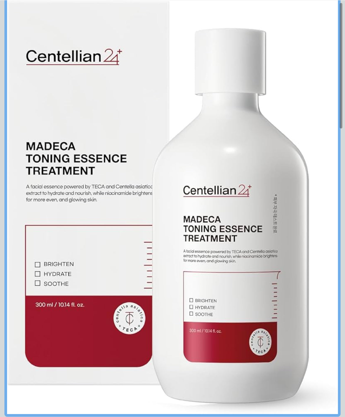 Centellian 24 Toning Essence Treatment for Even Skin Tone and Wrinkle Improvement with TECA, Centella Asiatica, Niacinamide (10.14 fl oz) by Dongkook Pharmaceutical