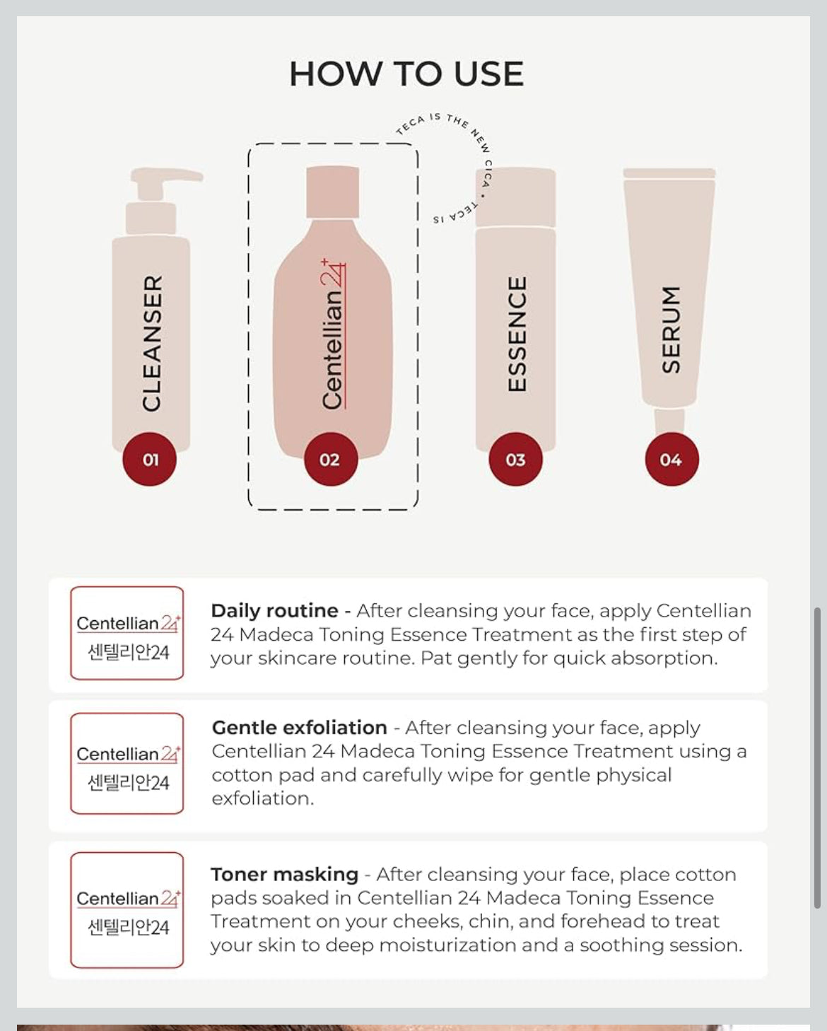 Centellian 24 Toning Essence Treatment for Even Skin Tone and Wrinkle Improvement with TECA, Centella Asiatica, Niacinamide (10.14 fl oz) by Dongkook Pharmaceutical